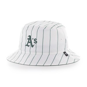 47 バケットハット アスレチックス メンズ レディース 47BRAND 帽子 ブランド ハット ストライプ バケハ '47 PINSTRIPED BUCKET ダーク 