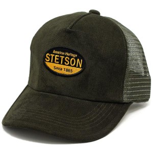 STETSON キャップ メッシュキャップ 秋 冬 アメカジ ミリタリー キャップ ミリタリー アメリカ ブランド 帽子 ステットソン コーデュロイ