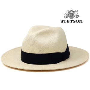 STETSON 中折れハット パナマ帽 ストローハット パナマ 帽子 メンズ ハット ステットソン 天然草木 春夏 涼しい 帽子 中折れ帽子 高級 ナ