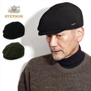 STETSON キャスケット ウール ステットソン メンズ 帽子 キャスケット 冬 防寒 紳士 帽子 キャスハンチング フリース キャスケット フェ