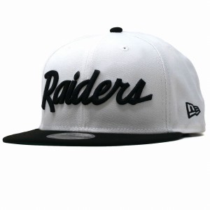 NEWERA　ニューエラ new era　9FIFTY オークランド・レイダース　ホワイト ブラック×ブラック