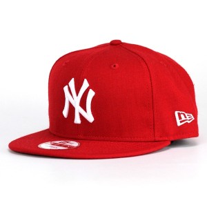 NEWERA　ニューエラ new era　9FIFTY ニューヨーク・ヤンキース　スカーレット×スノーホワイト