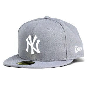 NEWERA　ニューエラ new era　59FIFTY ニューヨーク・ヤンキース　グレー スノーホワイト