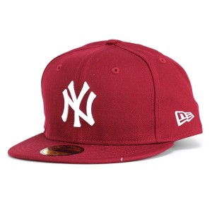 NEWERA　ニューエラ new era　59FIFTY ニューヨーク・ヤンキース　カーディナル スノーホワイト