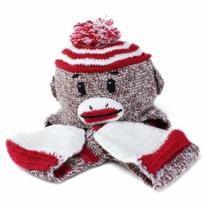 ニット帽 アニマル ニットキャップ サンディエゴハット キッズ スカーフニットキャップ SOCK MONKEY おサル