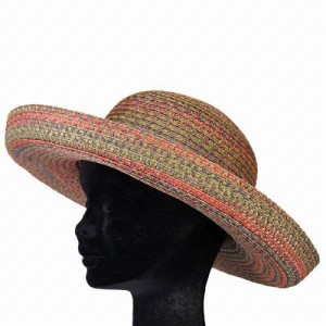 ハット レディース 帽子 春夏 セーラー 紫外線防止 リゾート 小物 婦人 UVカット ブラウン