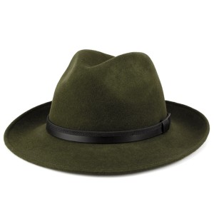 ソフトハット フェルト イタリア製 帽子 Di CHIARA ROSA ディ・キアラ・ロ−ザ ワイド ブリム 大きいサイズ 中折れ帽 ダークグリーン