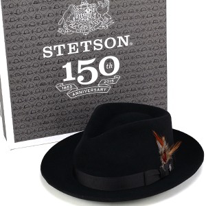 ステットソン ファーフェルトハット stetson DOWNS ハット 150周年 アメリカ製 黒 ブラック