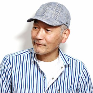 キャップ メンズ 帽子 大きいサイズ 父の日 ギフト 人気 春夏 リネン100％ 野球帽 日よけ カシュケット ブランド チェック柄 お洒落 麻素