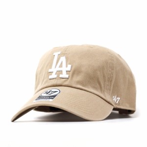 47brand クリーンナップ フォーティーセブン Dodgers '47 CLEAN UP Khaki x White logo フリーサイズ 帽子 LA ロサンゼルス・ロジャース 