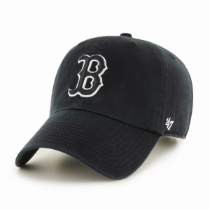 フォーティーセブン ブランド キャップ レッドソックス '47 CLEAN UP メンズ レディース 47BRAND 春 夏 秋 冬 Black ブラック［ baseball