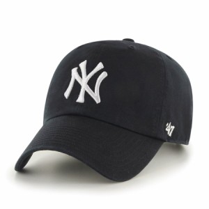 キャップ メンズ 帽子 ニューヨーク・ヤンキース 47brand キャップ 黒 クリーンナップ 綿100％ フォーティーセブン ブランド ベースボー