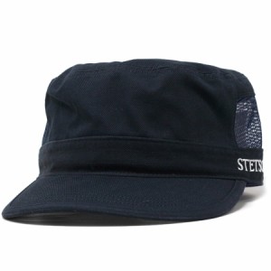 メッシュ キャップ 涼しい ステットソン ブランド 帽子 ワークキャップ メンズ 春夏 STETSON COTTON WORK CAP コットン サイズ調整 ネイ