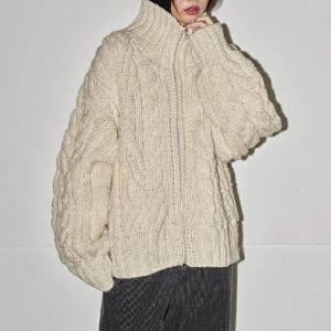 TODAYFUL アイボリー ケーブルニットセーター TODAYFUL アイボリー ケーブルニットセーター