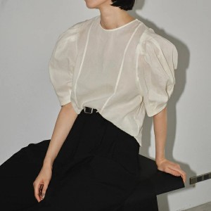 【即納】TODAYFUL トゥデイフル LIFEs ライフズ　Volumesleeve Organdy Blouse ボリュームオーガンジーブラウス 12410421 吉田怜香【2024