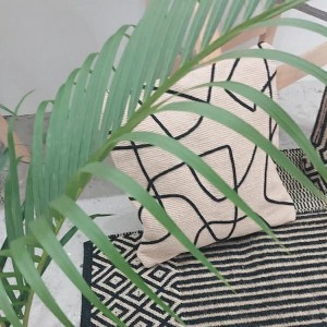 【即納】beej ビージ beej_Woven line Cushion cover ウーブンラインクッションカバー【2024】【SS】【2024春夏】【2024SS】【入荷】