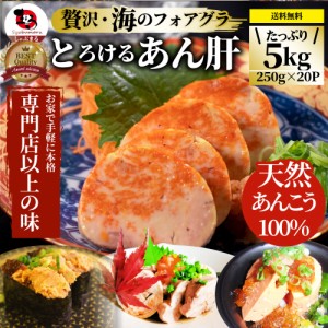 おつまみ 珍味 あん肝 5kg(250g×20) あんきも 酒 酒のつまみ 酒のアテ 肴 家飲み 一品 付き出し お取り寄せ メール便送料無料 お肉の し