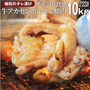 タレ漬け牛アカセン（ギアラ）10kg（200g×50袋） 焼肉用 焼くだけ バーベキュー BBQ  肉 タレ 秘伝 焼肉 やきにく アウトドア お家焼肉 