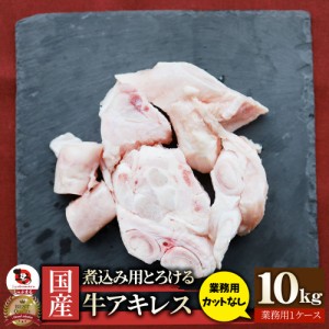 国産 アキレス 10kg カット無し 便利な小分け 煮込み用 とろける 牛すじ 牛 スジ 冷凍 肉 食べ物 食品 通販 お取り寄せ グルメ お肉の し