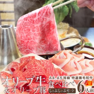 肉 父の日 御中元 お中元 ギフト 食べ物 食品 プレゼント 女性 男性 人気 お祝い 特選讃岐オリーブ牛＆讃岐オリーブ豚しゃぶしゃぶ 6人前