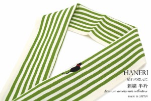 半襟 振袖 刺繍 成人式 半衿 卒業式 袴用 緑 グリーン 縞 猫 ネコ ワンポイント 正絹 縮緬 結婚式 カジュアル フォーマル 日本製