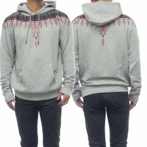 【旧作処分セール 70%OFF！】MARCELO BURLON マルセロバーロン メンズパーカー NORWEGIN WINGS HOODIE MELANGE GREY MU / CMBB007F19B370