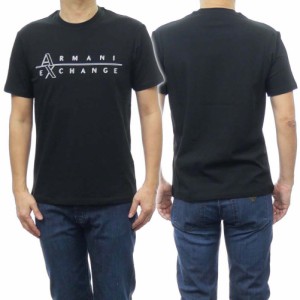 【セール 40％OFF！】ARMANI EXCHANGE アルマーニエクスチェンジ メンズクルーネックTシャツ 3RZTBR ZJAAZ ブラック