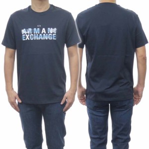 【セール 40％OFF！】ARMANI EXCHANGE アルマーニエクスチェンジ メンズクルーネックTシャツ 3RZTBC ZJA5Z ネイビー