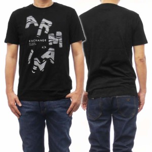 【17％OFF！】ARMANI EXCHANGE アルマーニエクスチェンジ メンズクルーネックTシャツ 3DZTBE ZJA5Z ブラック /2024春夏新作