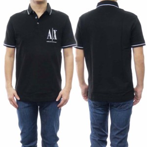 【21％OFF！】ARMANI EXCHANGE アルマーニエクスチェンジ メンズポロシャツ 8NZFPA Z8M5Z ブラック /定番人気商品