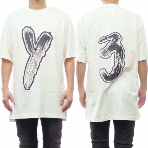 【セール 50％OFF！】ADIDAS Y-3 アディダスワイスリー メンズクルーネックTシャツ HY1272 / LOGO GFX TEE オフホワイト