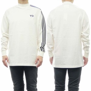 【セール 50％OFF！】ADIDAS Y-3 アディダスワイスリー メンズモックネックロングTシャツ IA1421 / 3S LS TEE オフホワイト