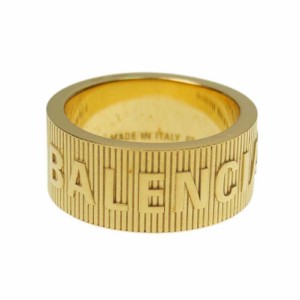 【セール 40％OFF！】BALENCIAGA バレンシアガ メンズリング FORCE STRIPED RING / 674648 J8400 ゴールド