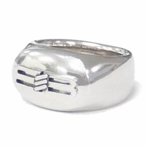 【セール 35％OFF！】BALENCIAGA バレンシアガ メンズリング 696222 TZ99I / BB ICON RING シルバー