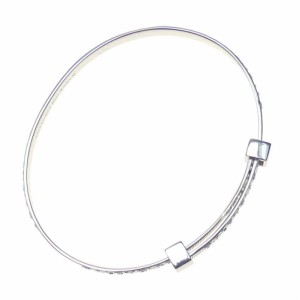 【セール 35％OFF！】BALENCIAGA バレンシアガ メンズブレスレット 644508 J8400 / LOGO HOOP BRACELET シルバー