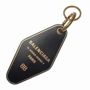 【セール 30％OFF！】BALENCIAGA バレンシアガ メンズキーリング/キーホルダー 768538 TZ45J / HOTEL 2.0 KEYRING ブラック