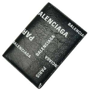 【セール 20％OFF！】BALENCIAGA バレンシアガ メンズ三つ折財布（小銭入れ付き） 594312 2AAOC / SING MINI WALLET ブラック