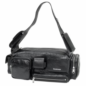 【セール 16％OFF！】BALENCIAGA バレンシアガ メンズショルダーバッグ 702167 210C8 / SUPERBUS SLNGBAG S ブラック