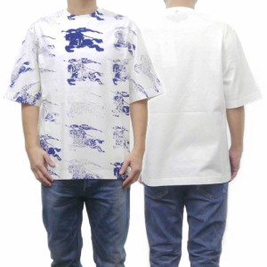 【26％OFF！】BURBERRY バーバリー メンズクルーネックTシャツ 8081369 1 / SP24-GRAPHICS-OTS-3 ホワイト /2024春夏新作