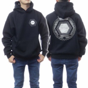 【セール 50％OFF！】BALR. ボーラー メンズプルオーバーパーカー Joey Box Crown Crest Hoodie Jet / B1261.1010 ブラック