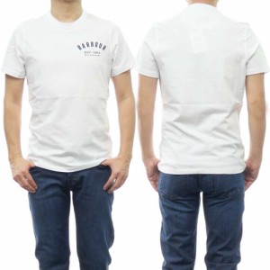 【〇％OFF！】BARBOUR バブアー メンズクルーネックTシャツ MTS0502 ホワイト /定番人気商品