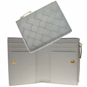 【セール 20％OFF！】BOTTEGA VENETA ボッテガヴェネタ レディース二つ折り財布（小銭入れ付き） 742330 VCPP3 グレー