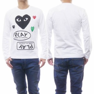 【セール ○％OFF！】PLAY COMME des GARCONS プレイコムデギャルソン メンズクルーネックロングTシャツ AZ-T286-051 ホワイト