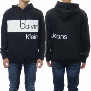 【セール 50％OFF！】CALVIN KLEIN JEANS カルバンクラインジーンズ メンズプルオーバーパーカー J30J321541 ブラック