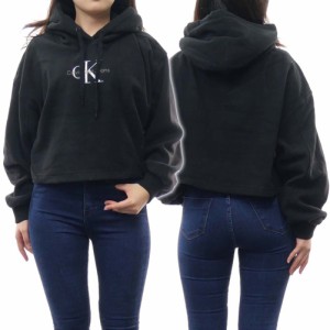 【セール 55％OFF！】CALVIN KLEIN JEANS カルバンクラインジーンズ レディースプルオーバーパーカー J20J219762 ブラック