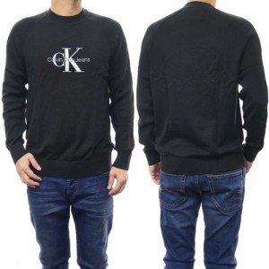 【セール 45％OFF！】CALVIN KLEIN JEANS カルバンクラインジーンズ メンズクルーネックニット セーター J323408 ブラック