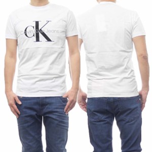 【○％OFF！】CALVIN KLEIN JEANS カルバンクラインジーンズ メンズクルーネックTシャツ J320935 ホワイト /定番人気商品