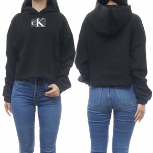 【セール 50％OFF！】CALVIN KLEIN JEANS カルバンクラインジーンズ レディースプルオーバーパーカー J222962 ブラック