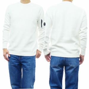 【セール 55％OFF！】C.P. COMPANY シーピーカンパニー メンズクルーネックニット/セーター 15CMKN23A 005558G ホワイト