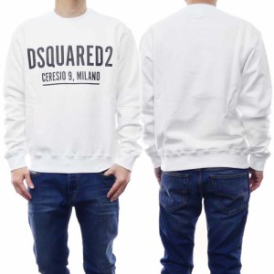 【セール 50％OFF！】DSQUARED2 ディースクエアード メンズトレーナー S71GU0448 S25516 ホワイト